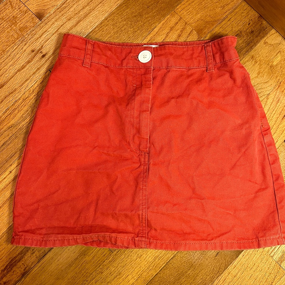 Urban outfitters red mini skirt